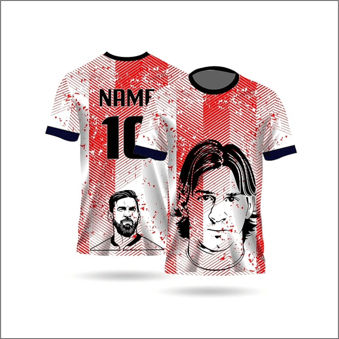 Next Print Messi 10 Jersey NP0000S419 (with Black Shorts)