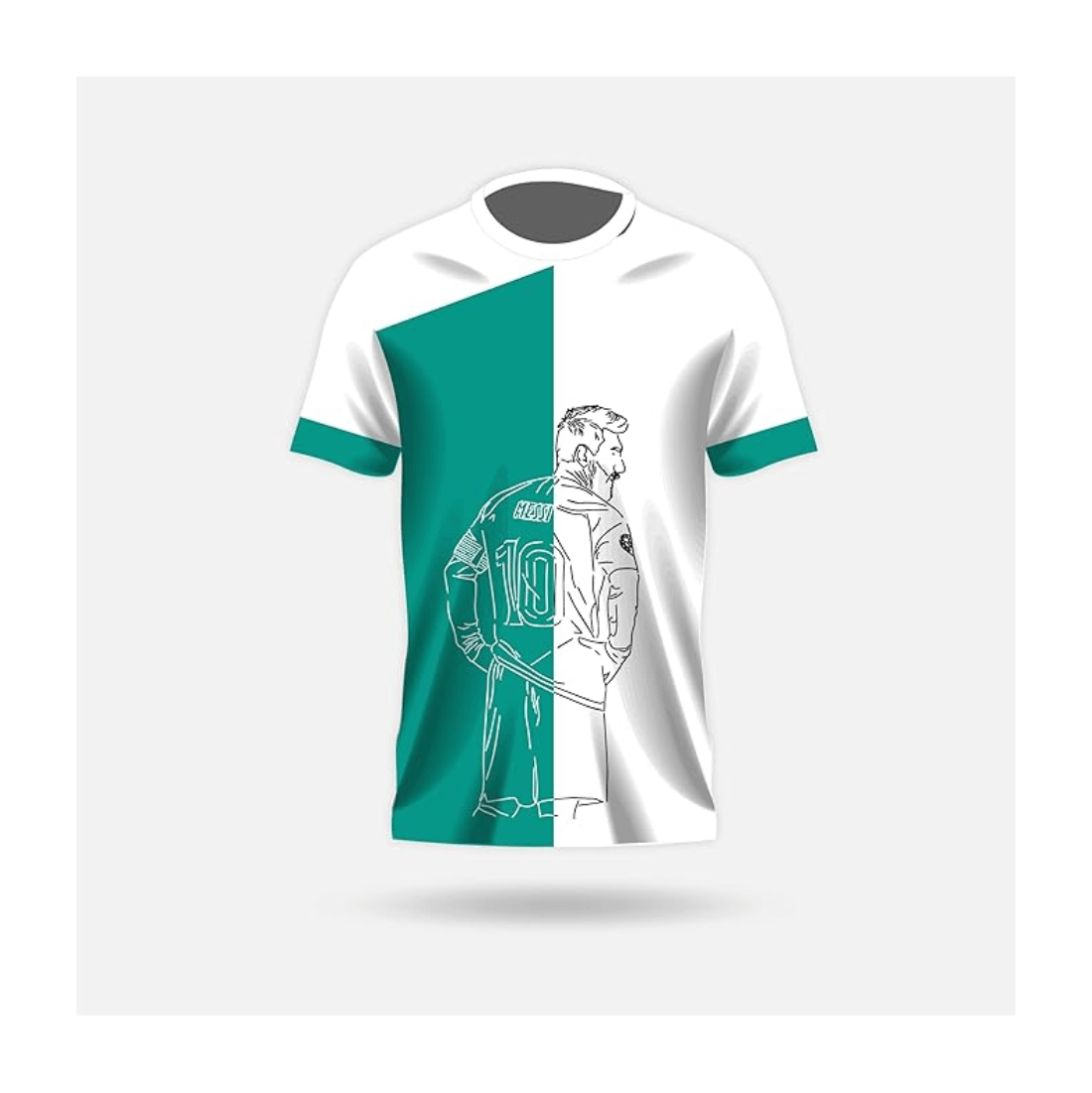 Next Print Messi 10 Jersey NP0000S421 (with Black Shorts)