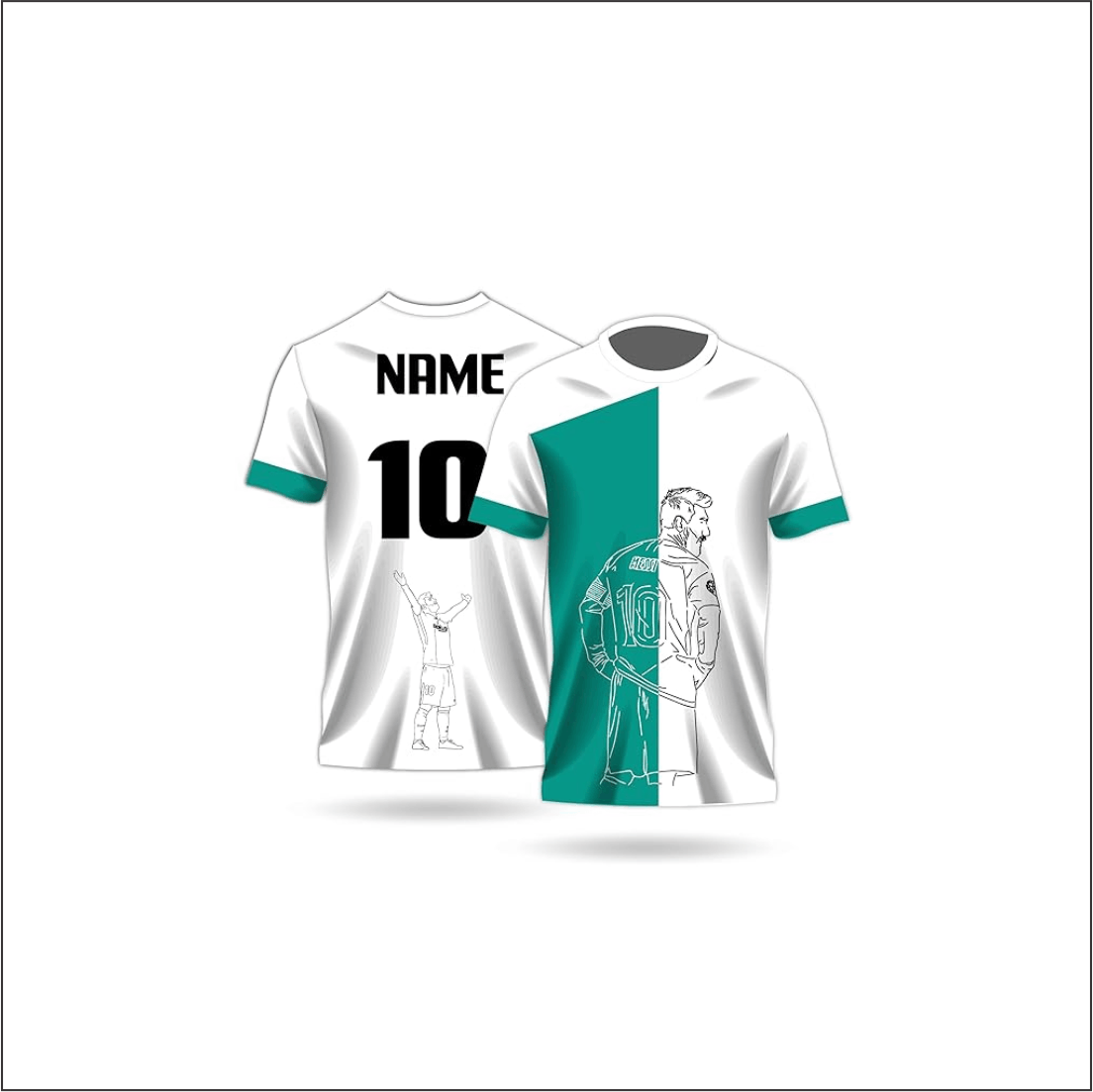 Next Print Messi 10 Jersey NP0000S421 (with Black Shorts)