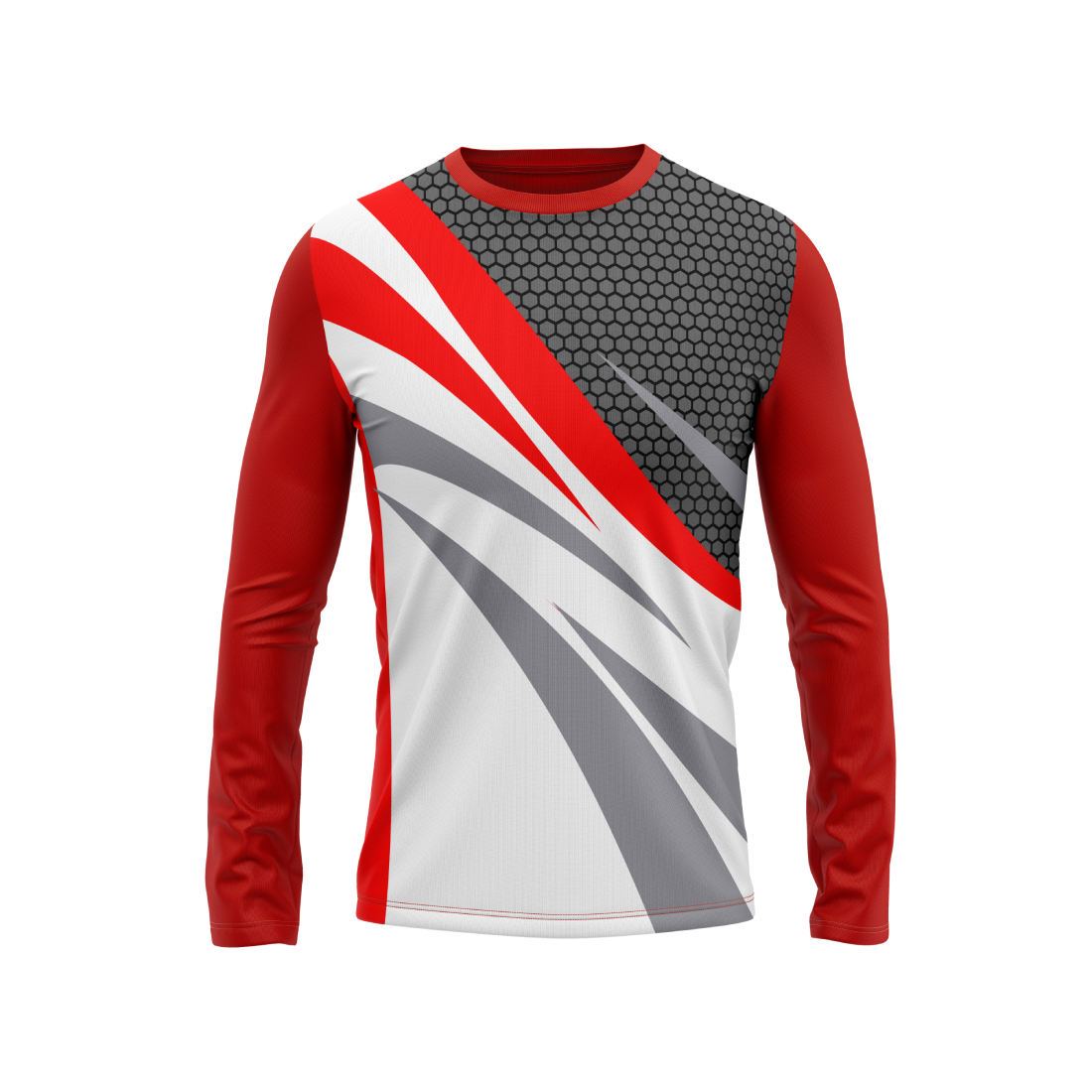 Round Neck Fullsleeve Printed Jersey Red NP00118