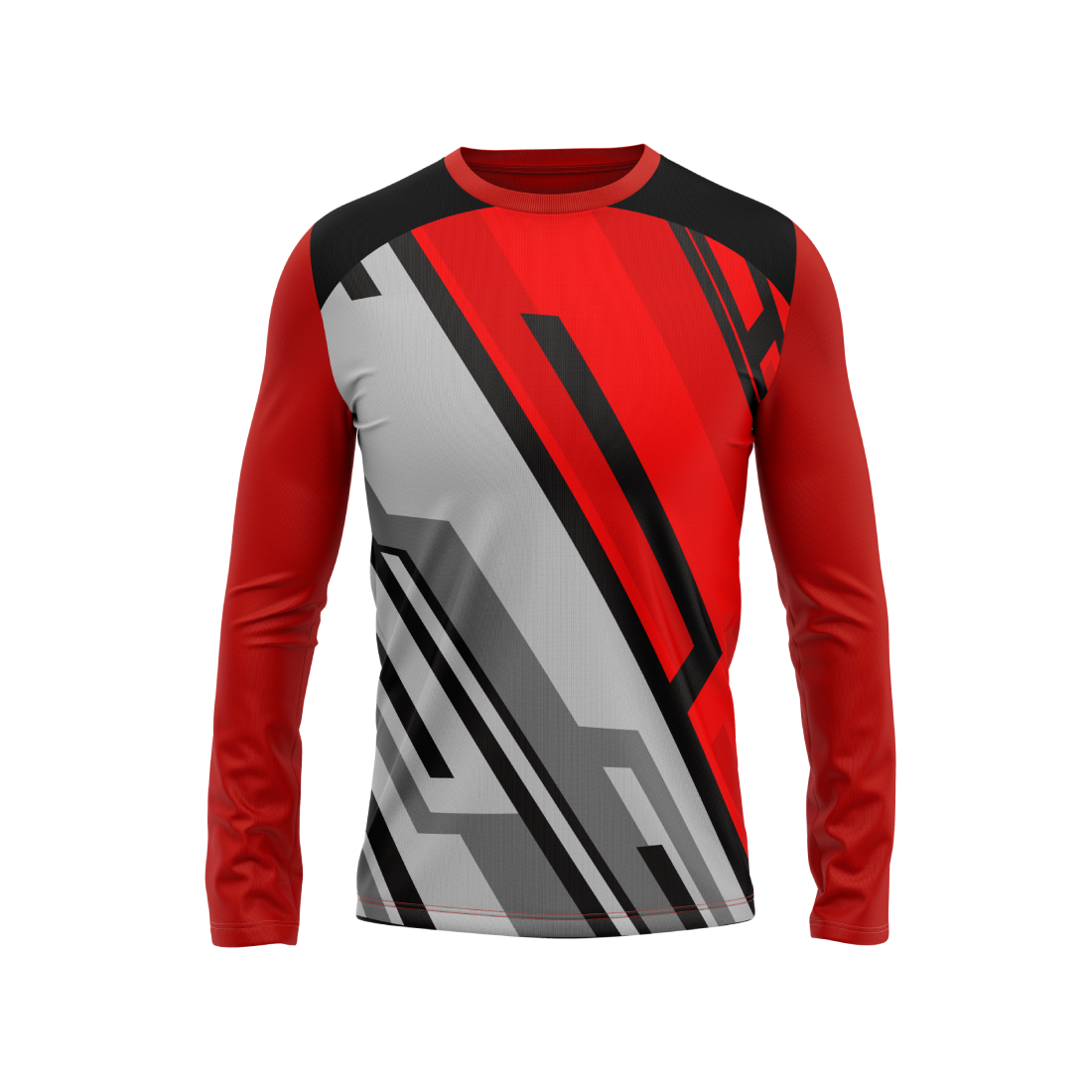 Round Neck Fullsleeve Printed Jersey Red NP00120