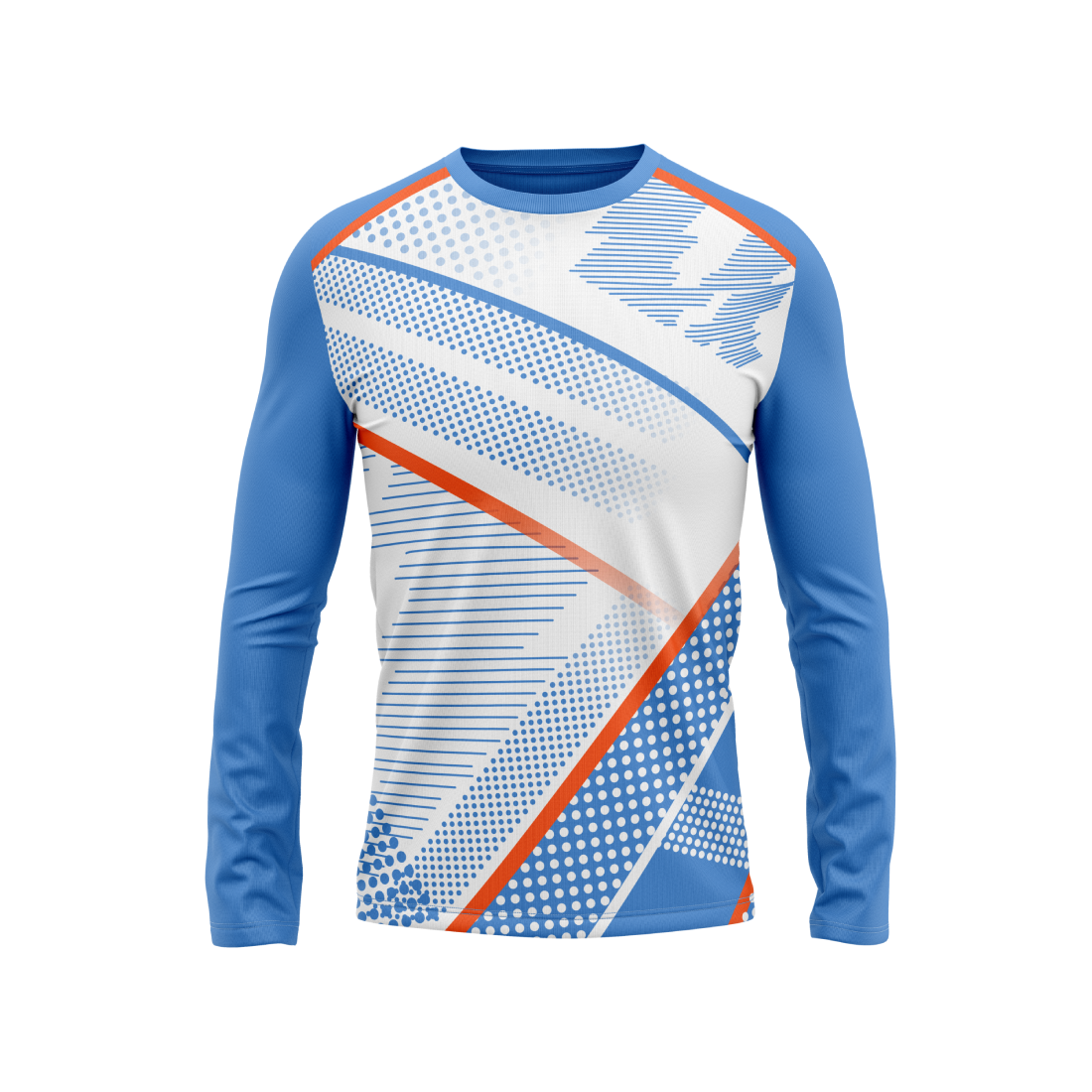 Round Neck Fullsleeve Printed Jersey Skyblue NP00122