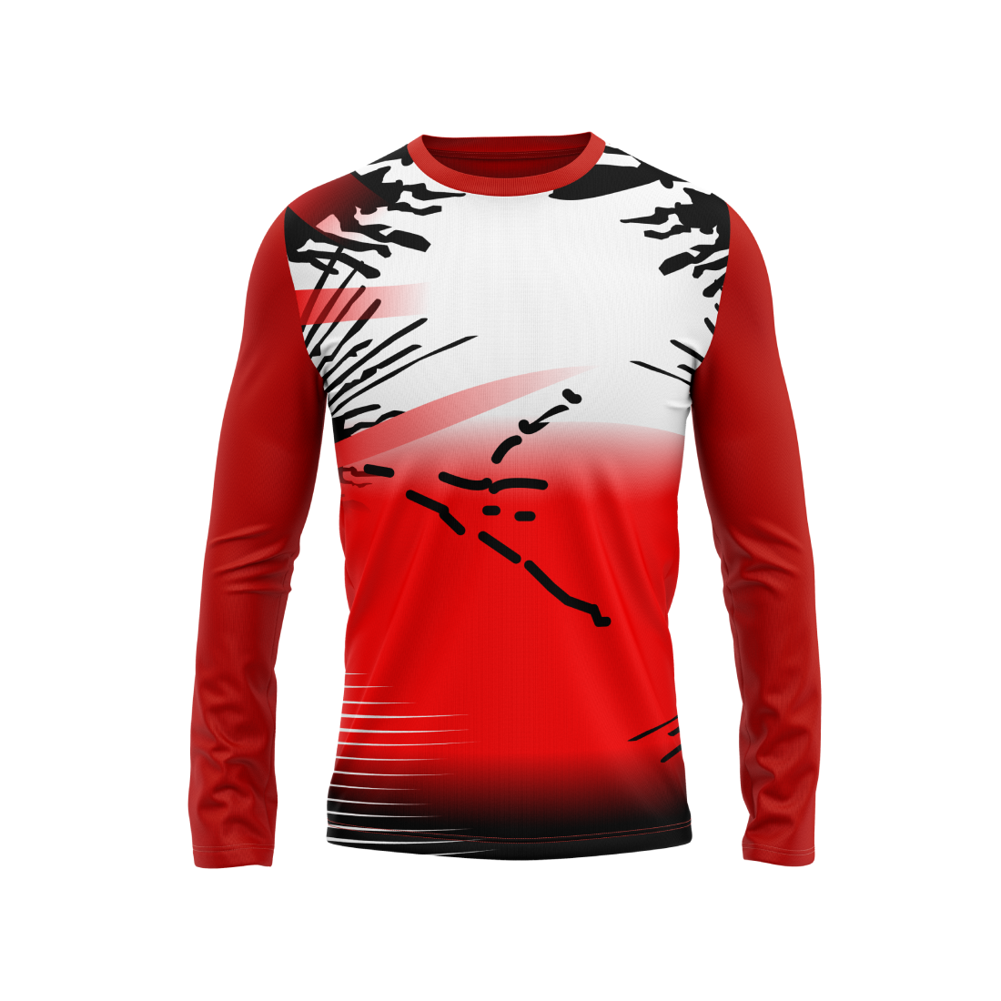 Round Neck Fullsleeve Printed Jersey Red NP00158