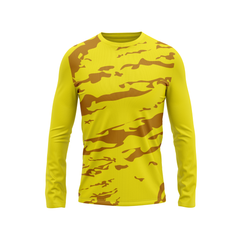 Round Neck Fullsleeve Printed Jersey Yellow NP0019