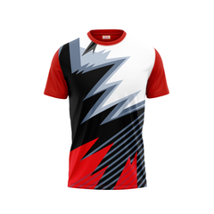 Round Neck Printed Jersey Red NP00220