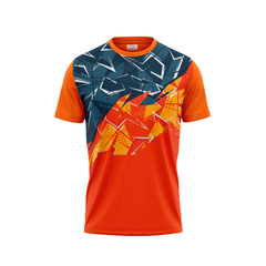 Round Neck Printed Jersey Orange NP00223