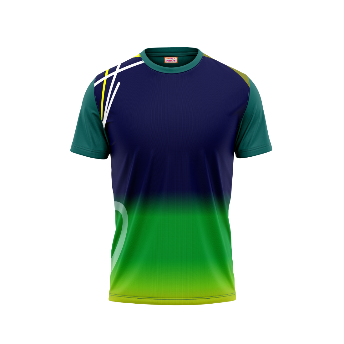 Round Neck Printed Jersey Green NP00236