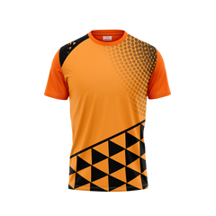Round Neck Printed Jersey Orange NP00223