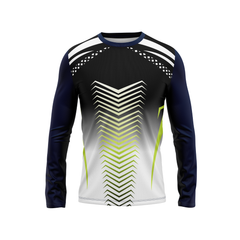 Round Neck Fullsleeve Printed Jersey White NP00242