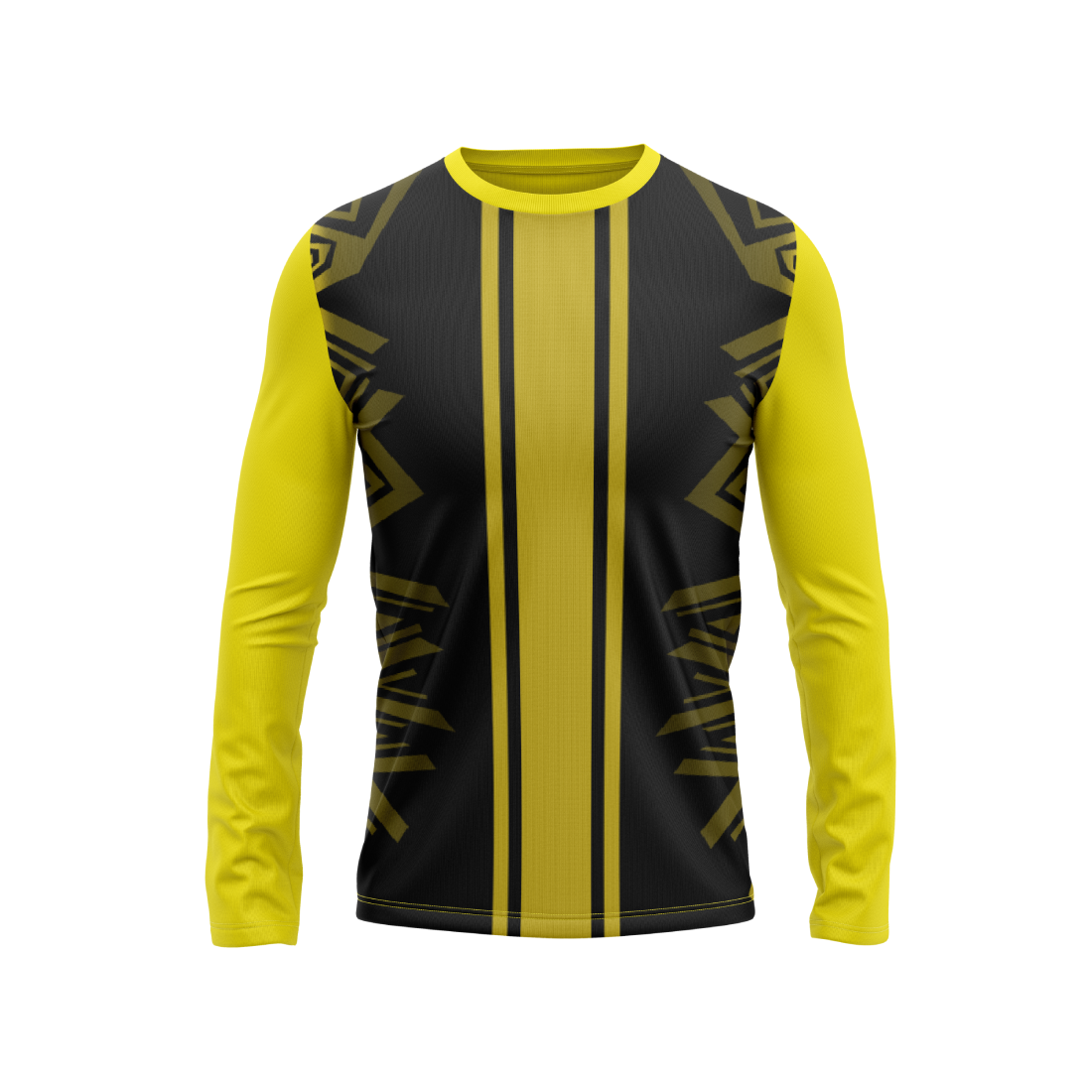 Round Neck Fullsleeve Printed Jersey Yellow NP0025