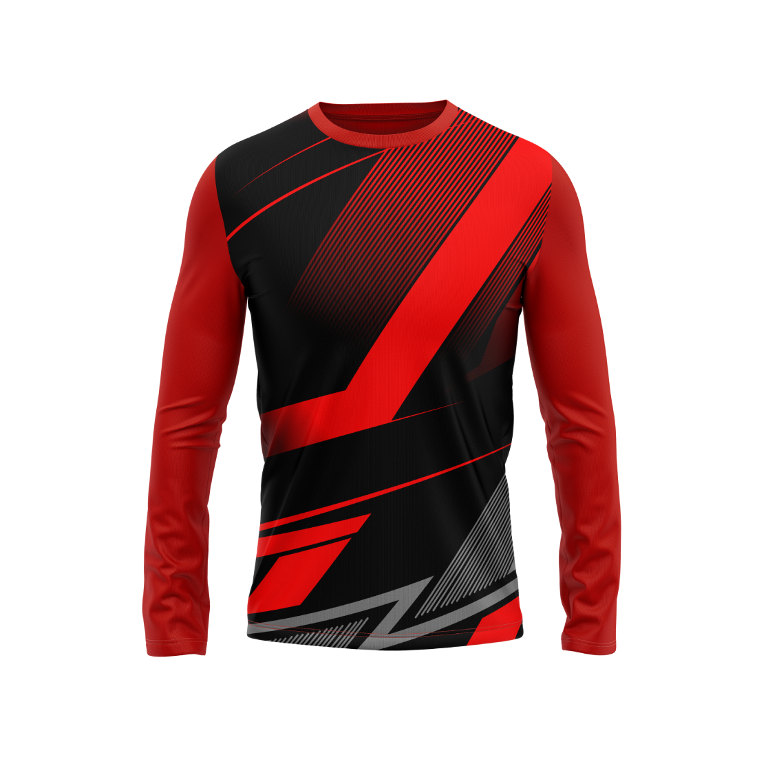 Round Neck Fullsleeve Printed Jersey Red NP0028