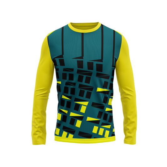 Round Neck Fullsleeve Printed Jersey Yellow NP0044