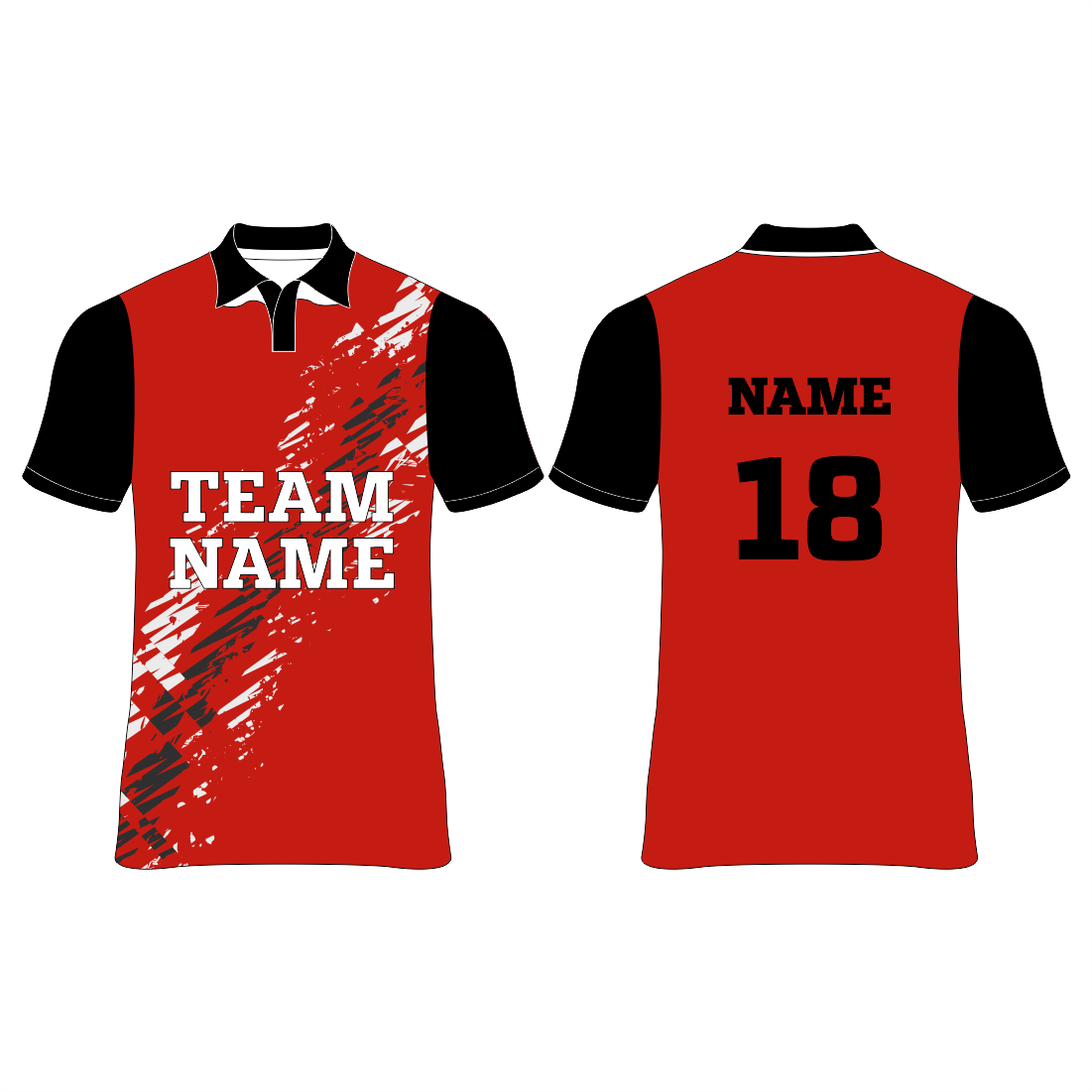 Nextprint customized red design printed jersey NP0080017