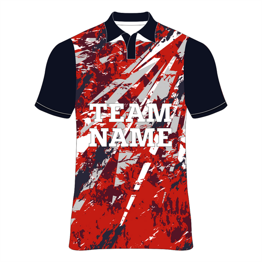 Nextprint customized cricket jersey red polonexk NP0080027