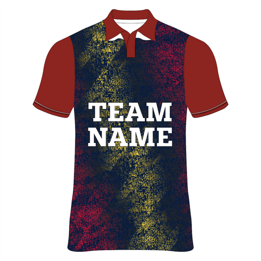 Nextprint customized red polo neck cricket jerseys NP0080029