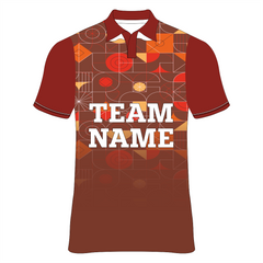 Nextprint customized red colour jersey printed your name and number NP0080045