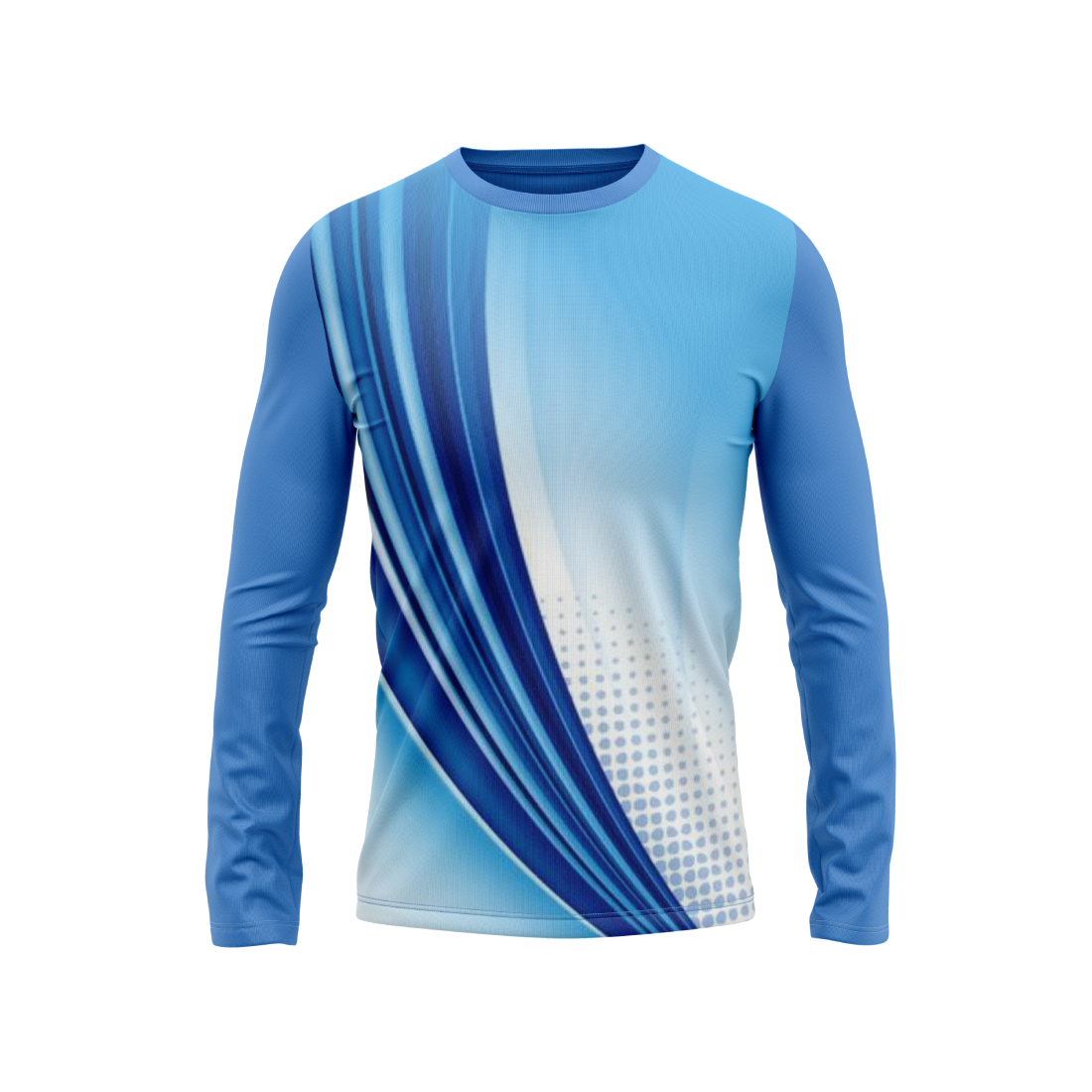 Round Neck Fullsleeve Printed Jersey Skyblue NP0057