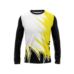 Round Neck Fullsleeve Printed Jersey White NP0059