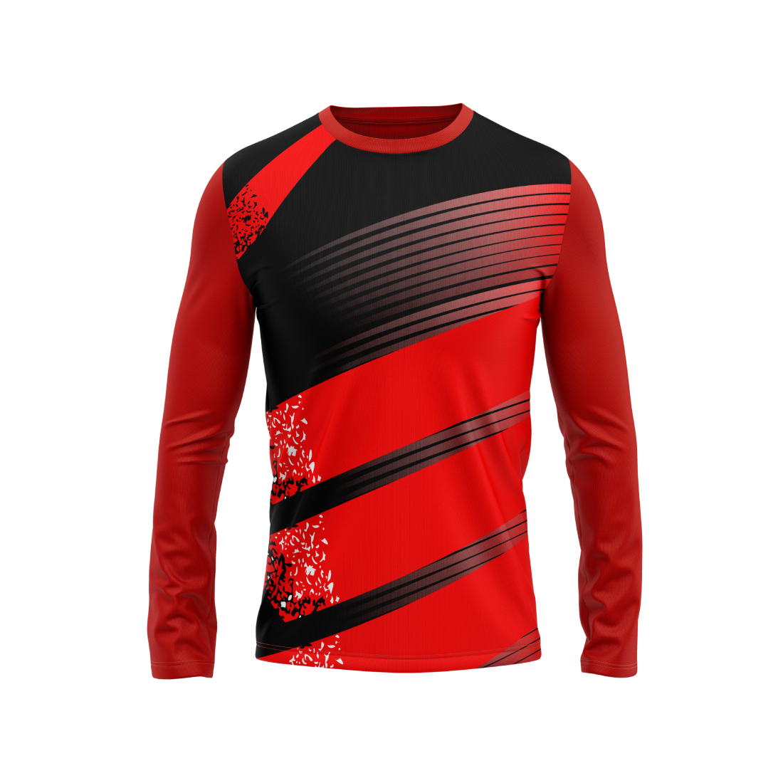 Round Neck Fullsleeve Printed Jersey Red NP0079
