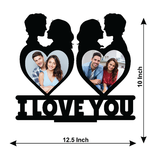 I LOVE YOU DOUBLE IMAGE STAND FRAME 131