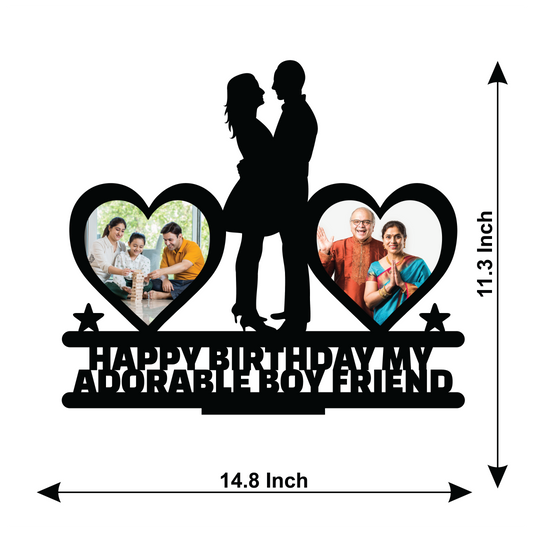 HAPPY BIRTHDAY MY ADORABLE BOY FRIEND STAND FRAME