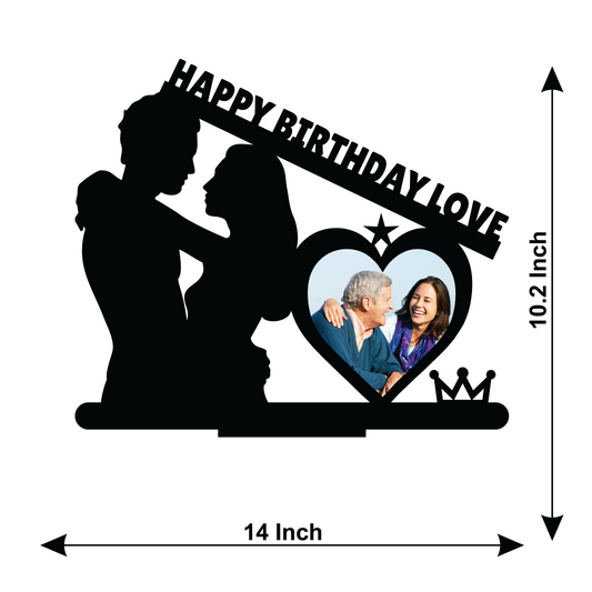 HAPPY BIRTHDAY LOVE STAND FRAME