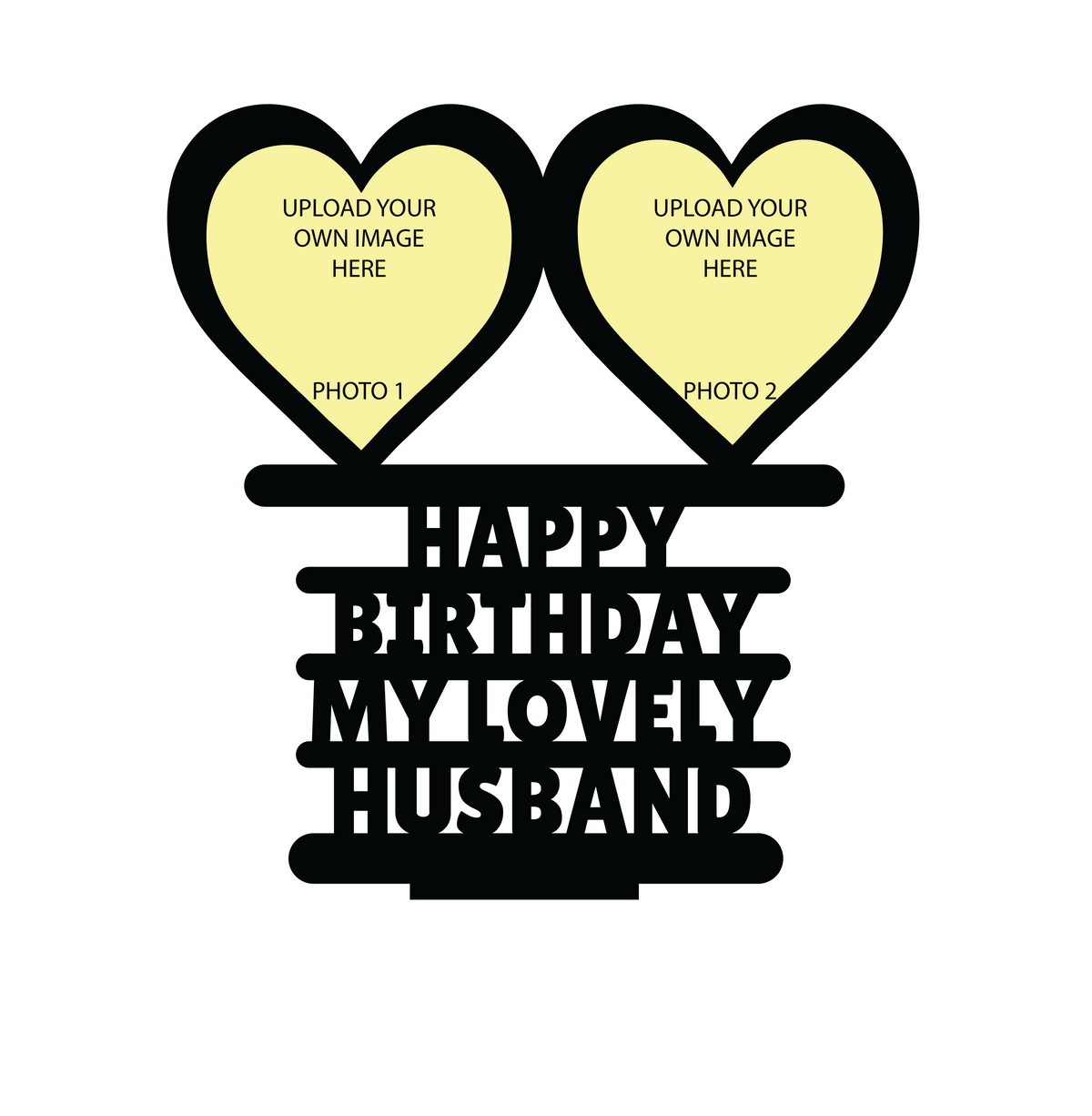 HAPPY BIRTHDAY MY LOVELY HUSBAND STAND FRAME