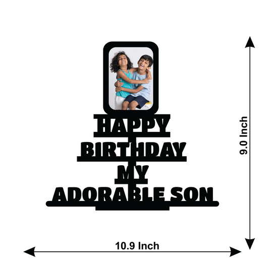 Happy Birthday My Adorable Son Stand Frame