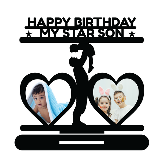 Happy Birthday My Star Son Stand Frame