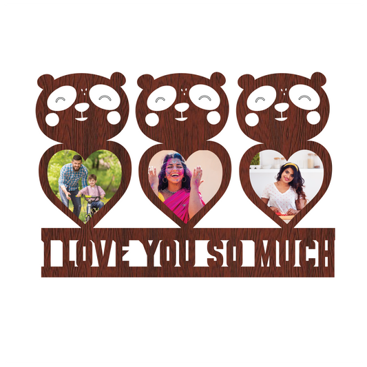 I LOVE YOU SO MUCH A TEDDY WALLFRAME