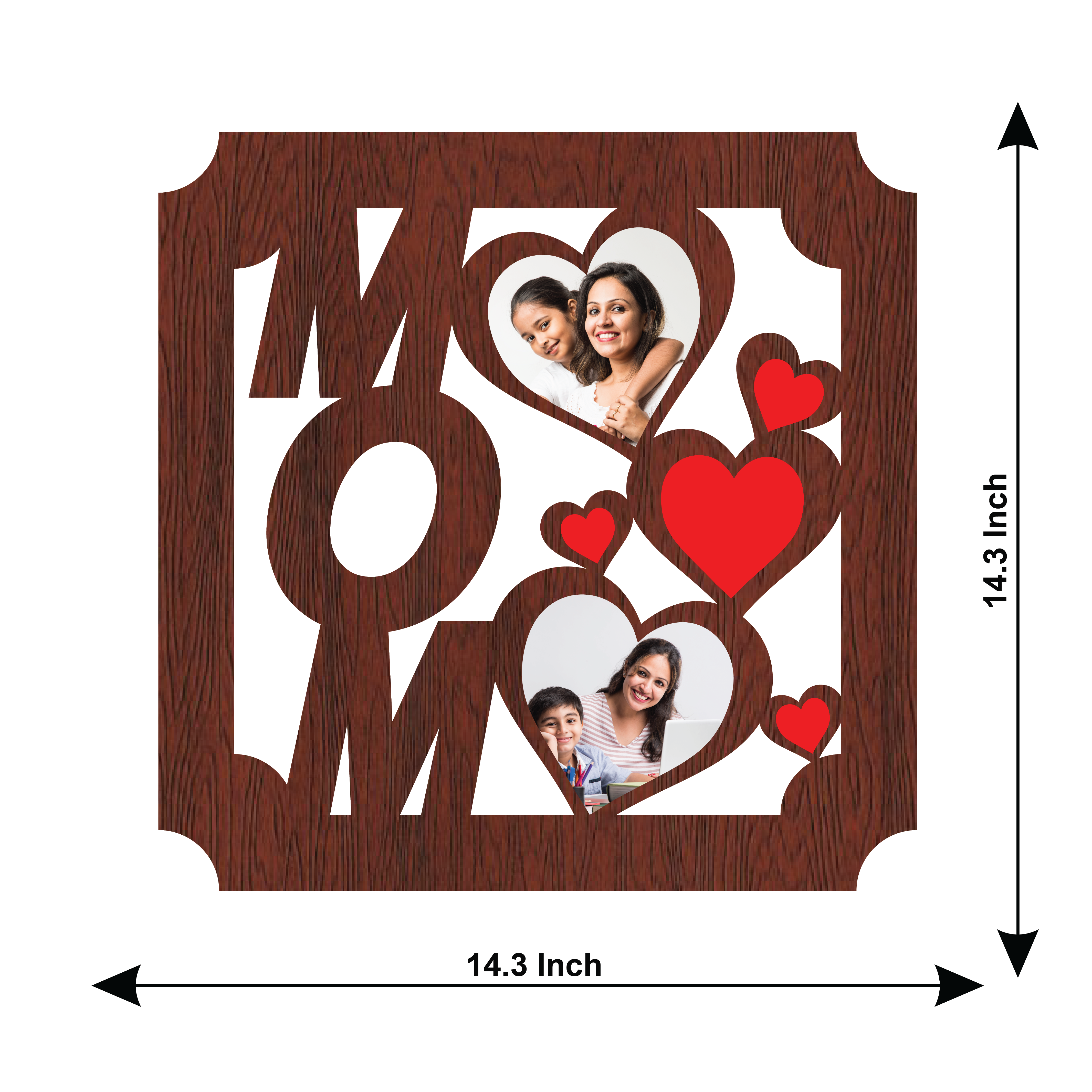 Customised Mom Wall Frame With 2 Images