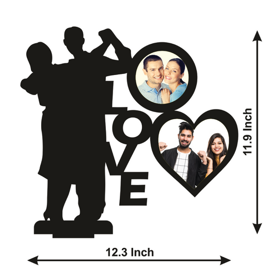 LOVE DOUBLE IMAGE STAND FRAME
