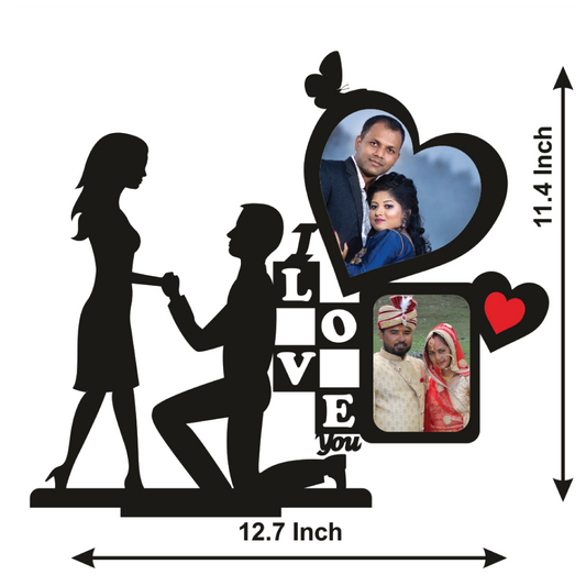 I LOVE YOU DOUBLE IMAGE STAND FRAME 122