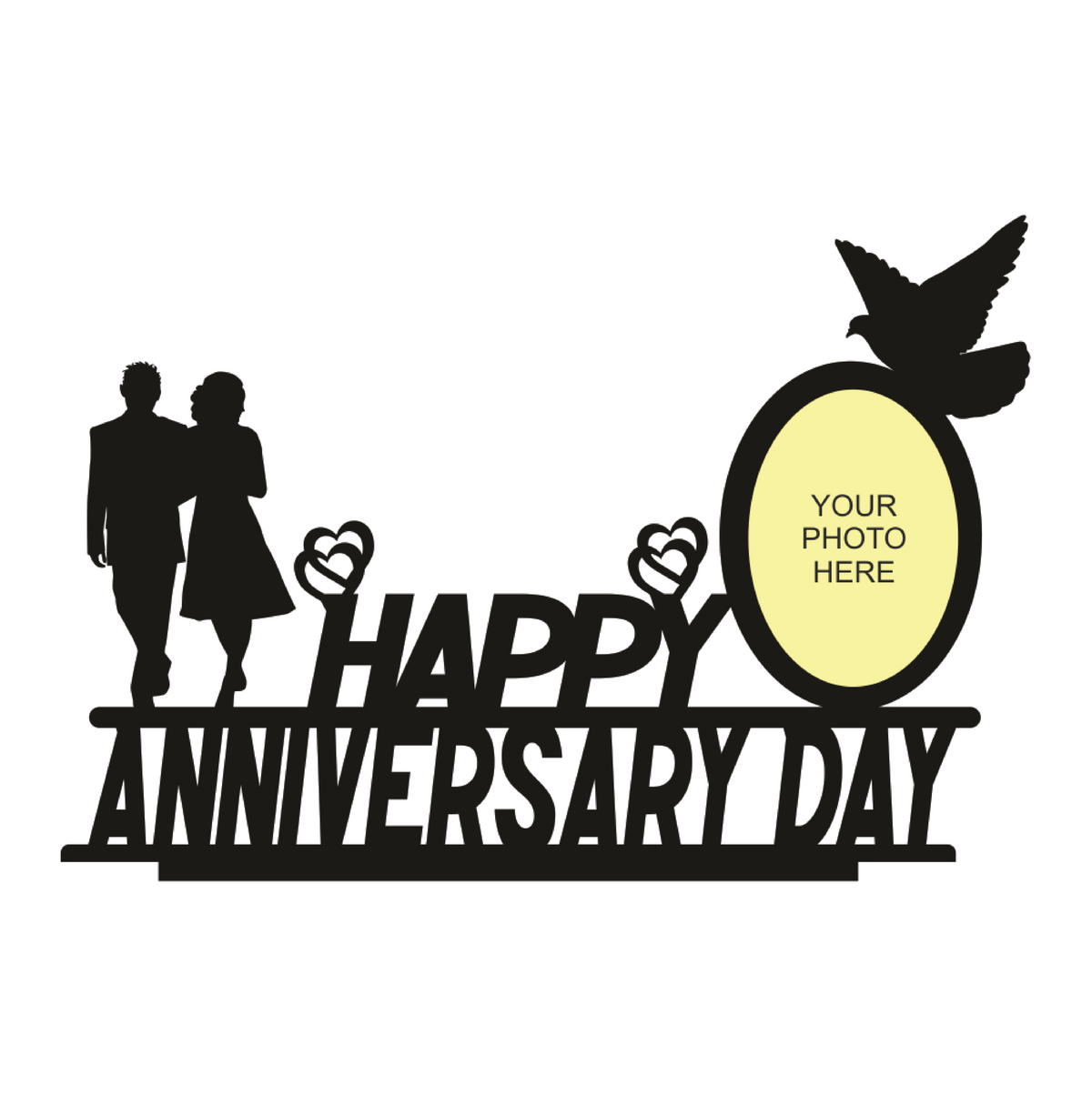 HAPPY ANNIVERSARY DAY STAND FRAME