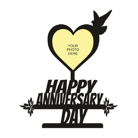 HAPPY ANNIVERSARYDAY SINGLE IMAGE STAND FRAME
