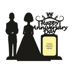 HAPPY ANNIVERSARY DAY TO LOVELY WIFE SINGLE IMAGE STAND FRAME