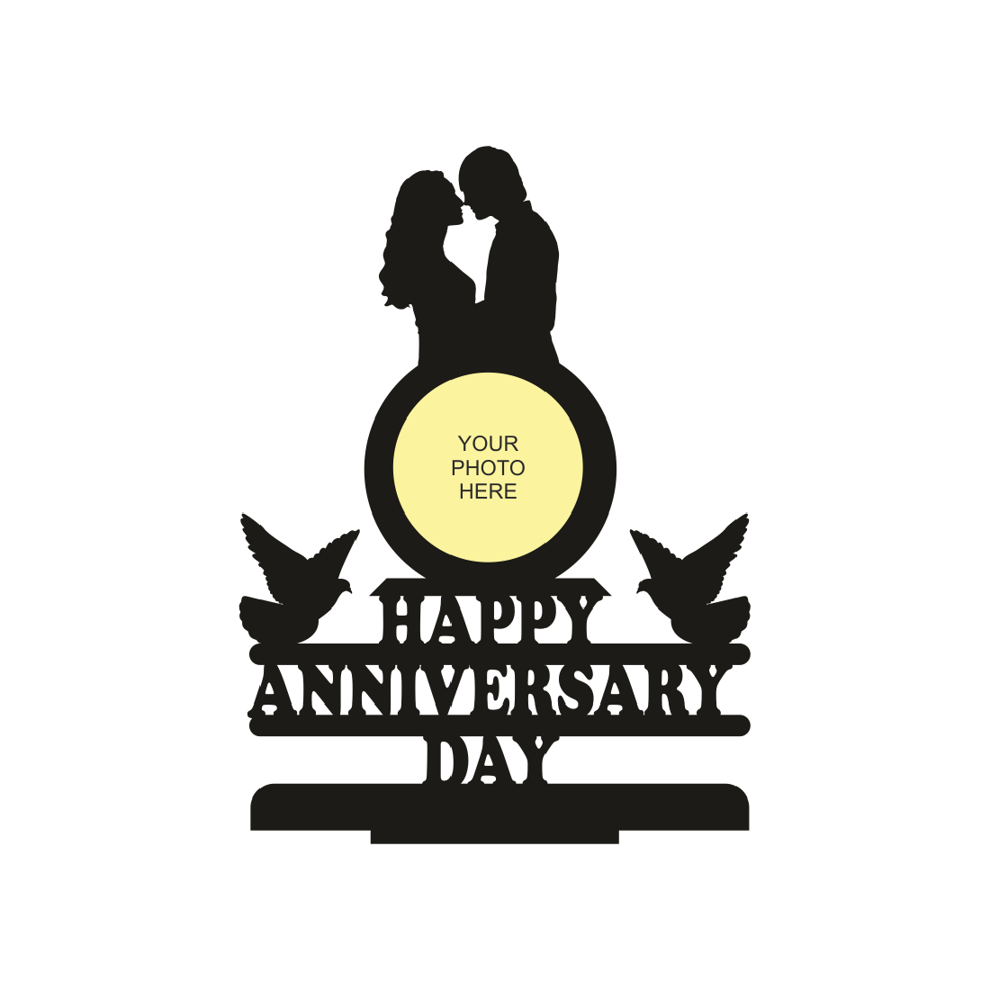 HAPPY ANNIVERSARYDAY TO MY DARLING SINGLE IMAGE STAND FRAME