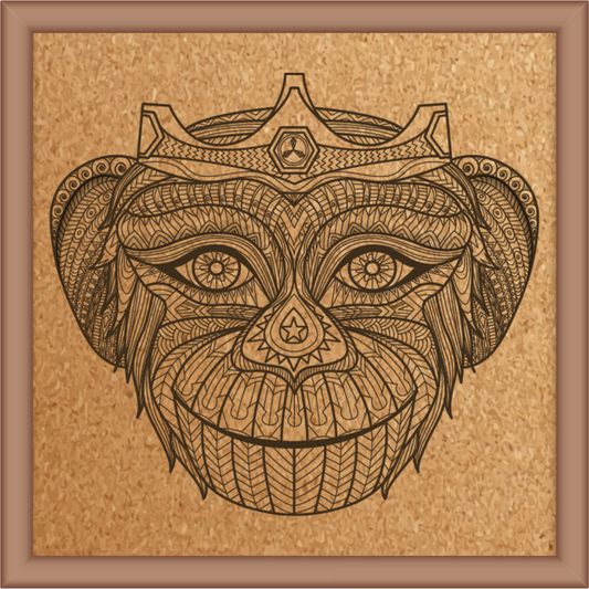 Next Print Laser Engraved Monkey Design