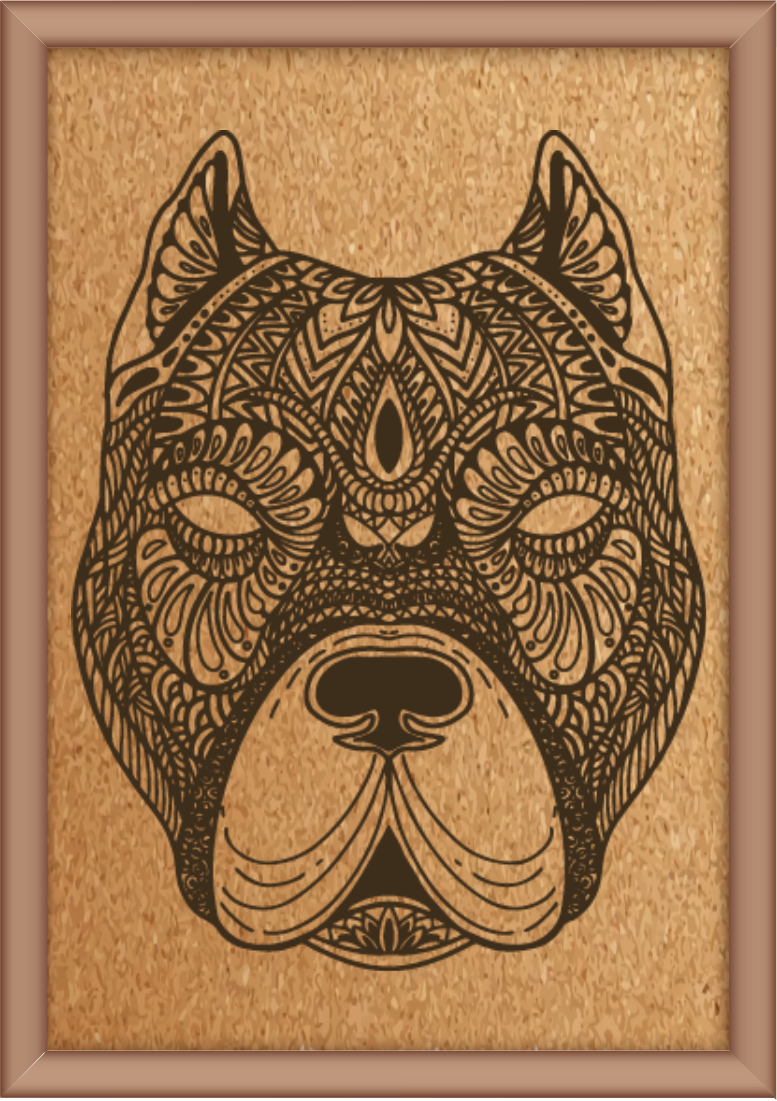 Next Print Laser Engraved Animal Mandala Design
