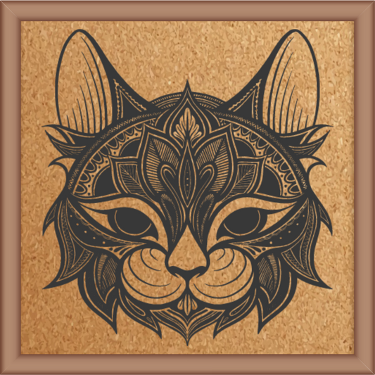 Next Print Laser Engraved Decorative Animal Mandala design