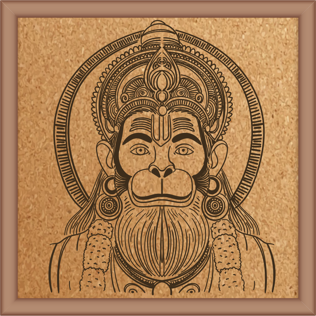Next Print Laser Engraved Hanuman design