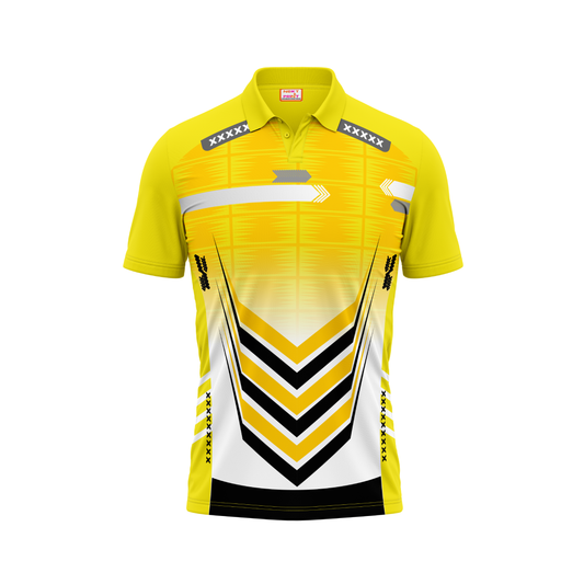 Polo Neck Printed Jersey Yellow NP5000012