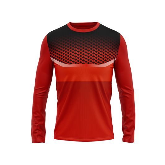 Round Neck Fullsleeve Printed Jersey Red NP5000013