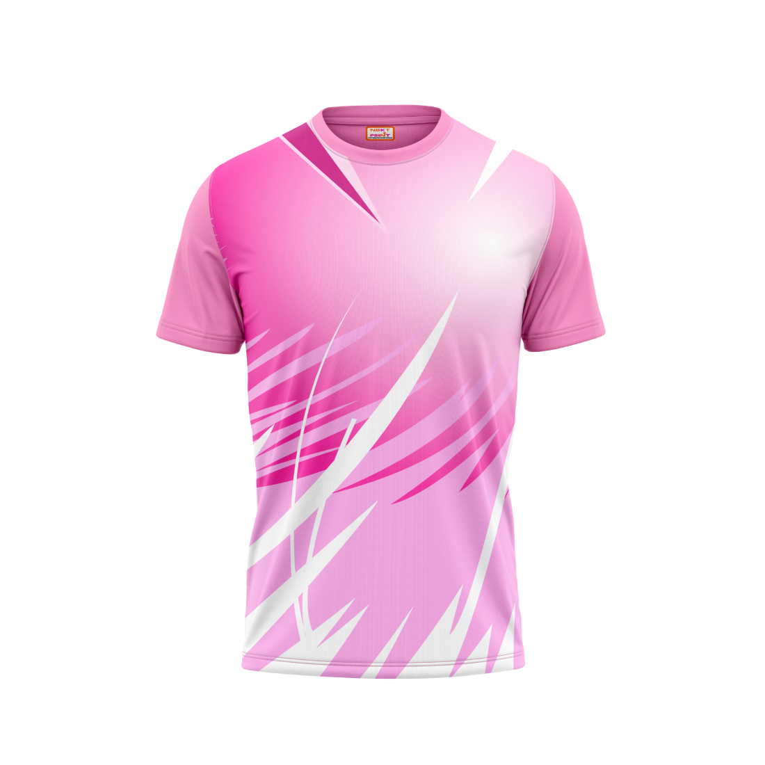 Copy of Round Neck Printed Jersey Pink NP00199