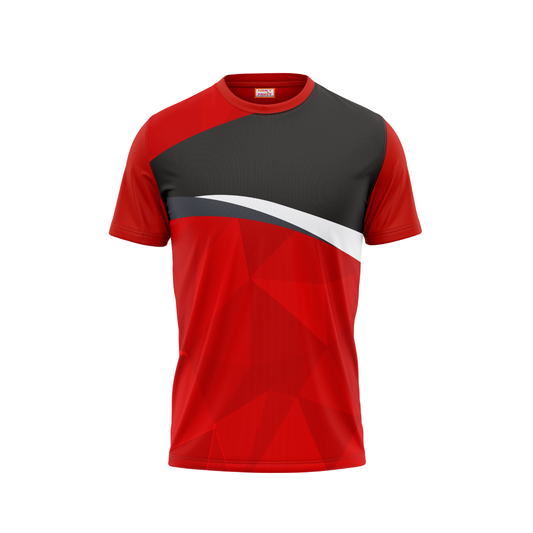 Round Neck Printed Jersey Red NP50000195