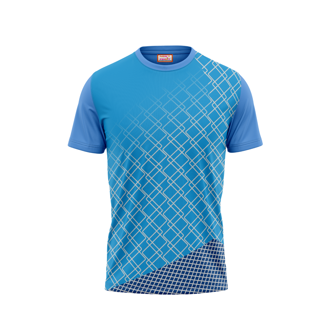 Round Neck Printed Jersey Skyblue NP5000020