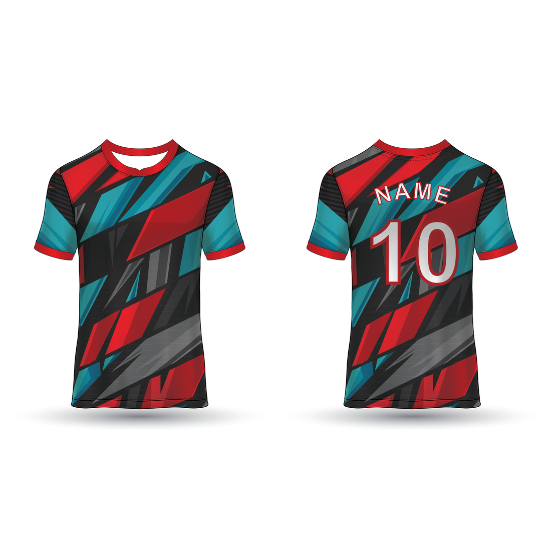 NEXT PRINT All Over Printed Customized Sublimation T-Shirt Unisex Sports Jersey Player Name & Number, Team Name NP50000214