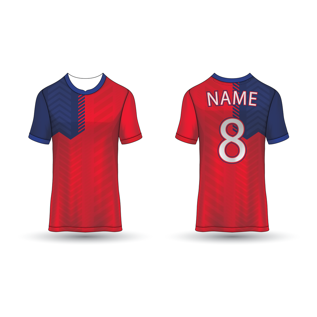 NEXT PRINT All Over Printed Customized Sublimation T-Shirt Unisex Sports Jersey Player Name & Number, Team Name NP50000221