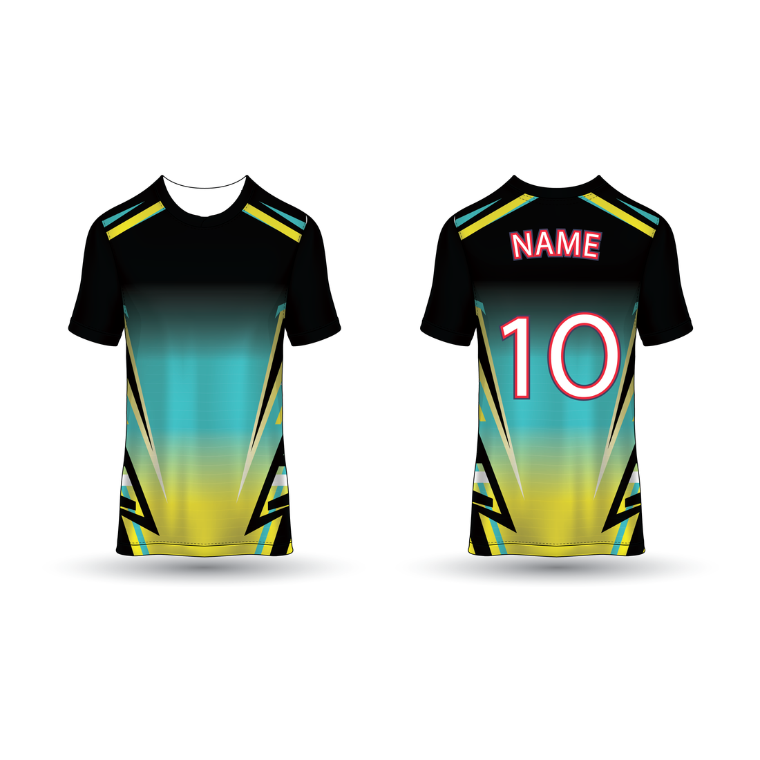 NEXT PRINT All Over Printed Customized Sublimation T-Shirt Unisex Sports Jersey Player Name & Number, Team Name NP50000222