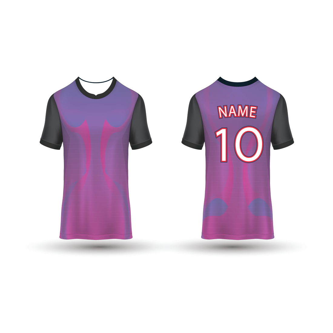 NEXT PRINT All Over Printed Customized Sublimation T-Shirt Unisex Sports Jersey Player Name & Number, Team Name NP50000231